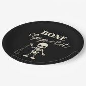  Retro Bone Appetite Spooky Halloween ペーパープレート (アングル)