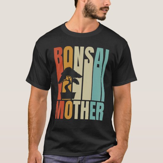 Retro Bonsai Mother   Bonsai Tree Tシャツ (正面)