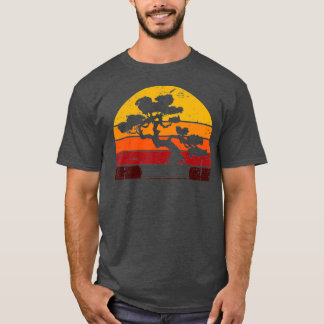 Retro Bonsai Tree Vintage Sunset Bonsai Tシャツ