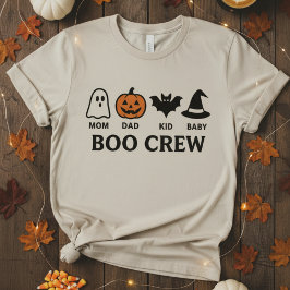 Retro “Boo Crew” Family Matching Halloween T-Shirt Tシャツ