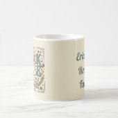 Retro Book Babe Mystical Celestial Witchy Bookish コーヒーマグカップ (中央)