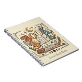 Retro Book Babe Mystical Celestial Witchy Bookish ノートブック (右側)
