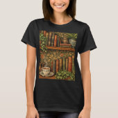 Retro book lover art tシャツ (正面)