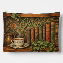 Retro book lover book club アクセサリーポーチ