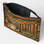 Retro book lover book club アクセサリーポーチ (見開き)