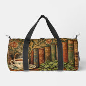 Retro book lover book club  ダッフルバッグ (正面)