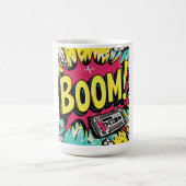 Retro Boombox Blast コーヒーマグカップ (中央)