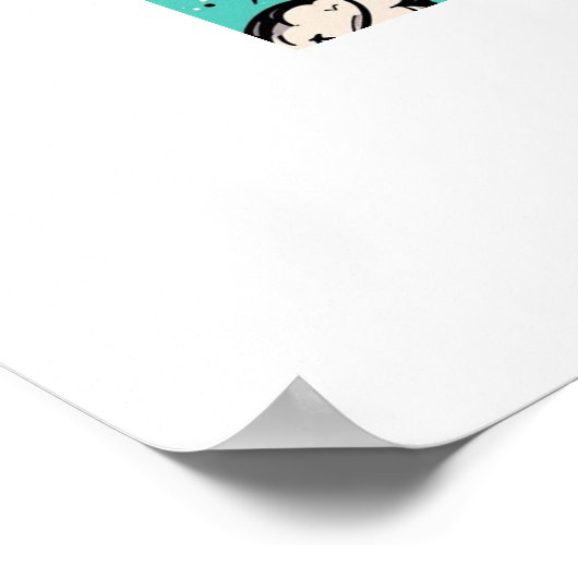 Retro Boombox Blast ポスター (角)