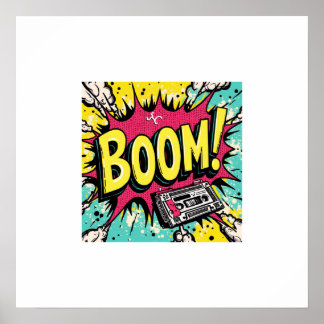 Retro Boombox Blast ポスター