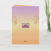 Retro Boombox "Crank Up The Fun" Birthday Card カード (裏面)