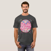 Retro Boone First Name Personalized Disco 80s Birt Tシャツ (正面フル)