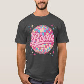 Retro Boone First Name Personalized Disco 80s Birt Tシャツ (正面)