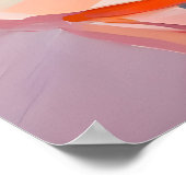 Retro Border Collie Poster, Border Collie Oil ポスター (角)