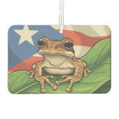 Retro Boricua Pride Poster カーエアーフレッシュナー (裏面)