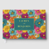 Retro Botanica and Teal Wedding ゲストブック (正面)