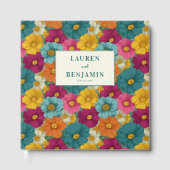 Retro Botanica and Teal Wedding ゲストブック (正面)