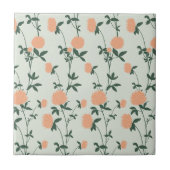 Retro Botanical Meadow Clover | Soft Spring タイル (正面)