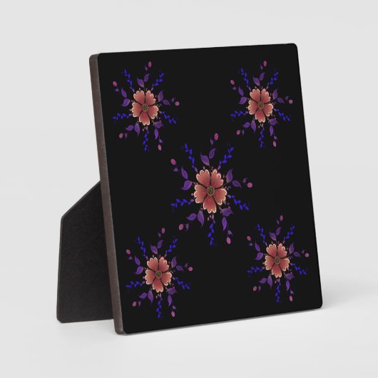 Retro Botanical Pattern | custom  フォトプラーク (正面)