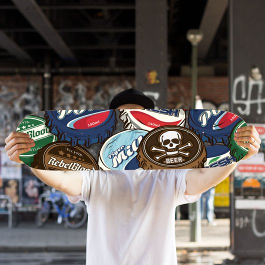 Retro Bottle Caps Skateboard | Retro Skateboard スケートボード