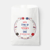 Retro Bowling 1st Birthday Party – Fun Kids  フェイバーバッグ (正面)