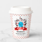 Retro Bowling Kids 1st Birthday Party 紙コップ (正面)