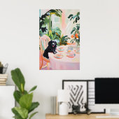 Retro Boykin Spaniel Poster, Boykin Spaniel Oil ポスター (ホームオフィス)