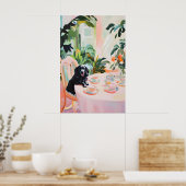 Retro Boykin Spaniel Poster, Boykin Spaniel Oil ポスター (キッチン)