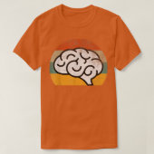 Retro Brain Neuroscience Distressed Science Funny  Tシャツ (デザイン正面)