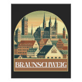 Retro Braunschweig Skyline  ポスター (正面)