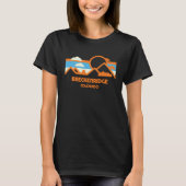 Retro Breckenridge Colorado Mountain Range Sunset Tシャツ (正面)