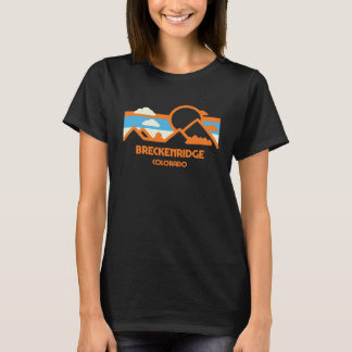 Retro Breckenridge Colorado Mountain Range Sunset Tシャツ