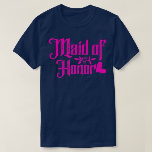 Retro Bride Bachelorette Party Maid Of Honor 438 Tシャツ (デザイン正面)