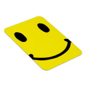 Retro Bright Big Yellow Smile Face マグネット (右側)