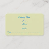 Retro Bright Stripes Business Card 名刺 (裏面)