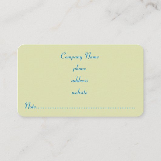 Retro Bright Stripes Business Card 名刺 (裏面)