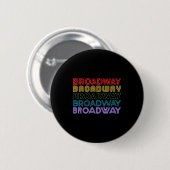 Retro Broadway Music Lover Theatre Musical Theater 缶バッジ (正面&裏面)