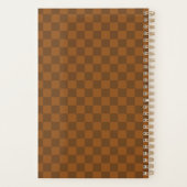 Retro Brown Checkerboard 2026 プランナー手帳 (裏面)