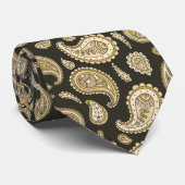 Retro Brown Paisley Pattern. ネクタイ (ロール)