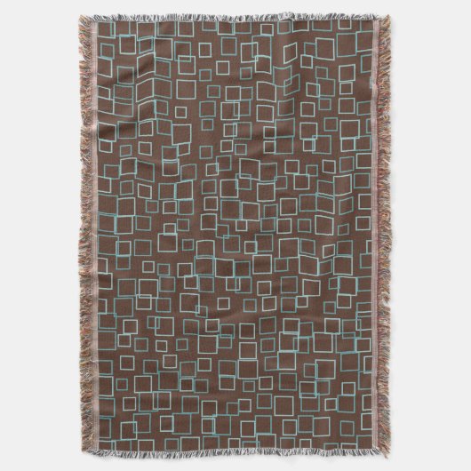 Retro Brown Throw Blanket  スローブランケット (正面縦)