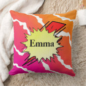 Retro bubble color comic クッション (ブランケット)