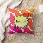 Retro bubble color comic クッション (ブランケット)