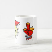 Retro bubble color comic コーヒーマグカップ (中央)