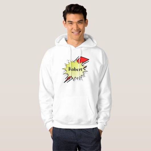 Retro bubble color comic パーカ (正面フル)