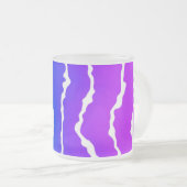 Retro bubble color comic フロストグラスマグカップ (正面右)