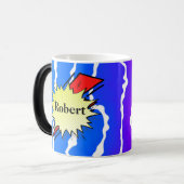 Retro bubble color comic モーフィングマグカップ (正面左)