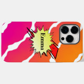 Retro bubble color comic Case-Mate iPhoneケース (裏面 (横))