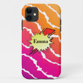 Retro bubble color comic Case-Mate iPhoneケース (裏面)