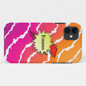 Retro bubble color comic Case-Mate iPhoneケース (裏面(横))