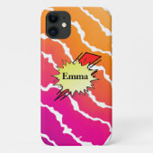 Retro bubble color comic Case-Mate iPhoneケース (裏面)