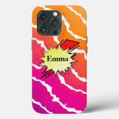 Retro bubble color comic Case-Mate iPhoneケース (裏面)